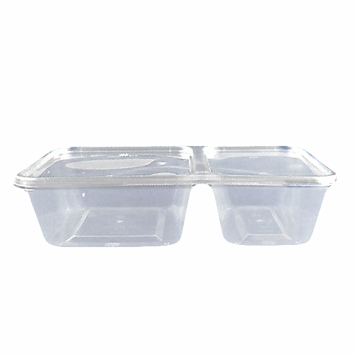 20 Plastic Food Containers and Lids C500 500ml 